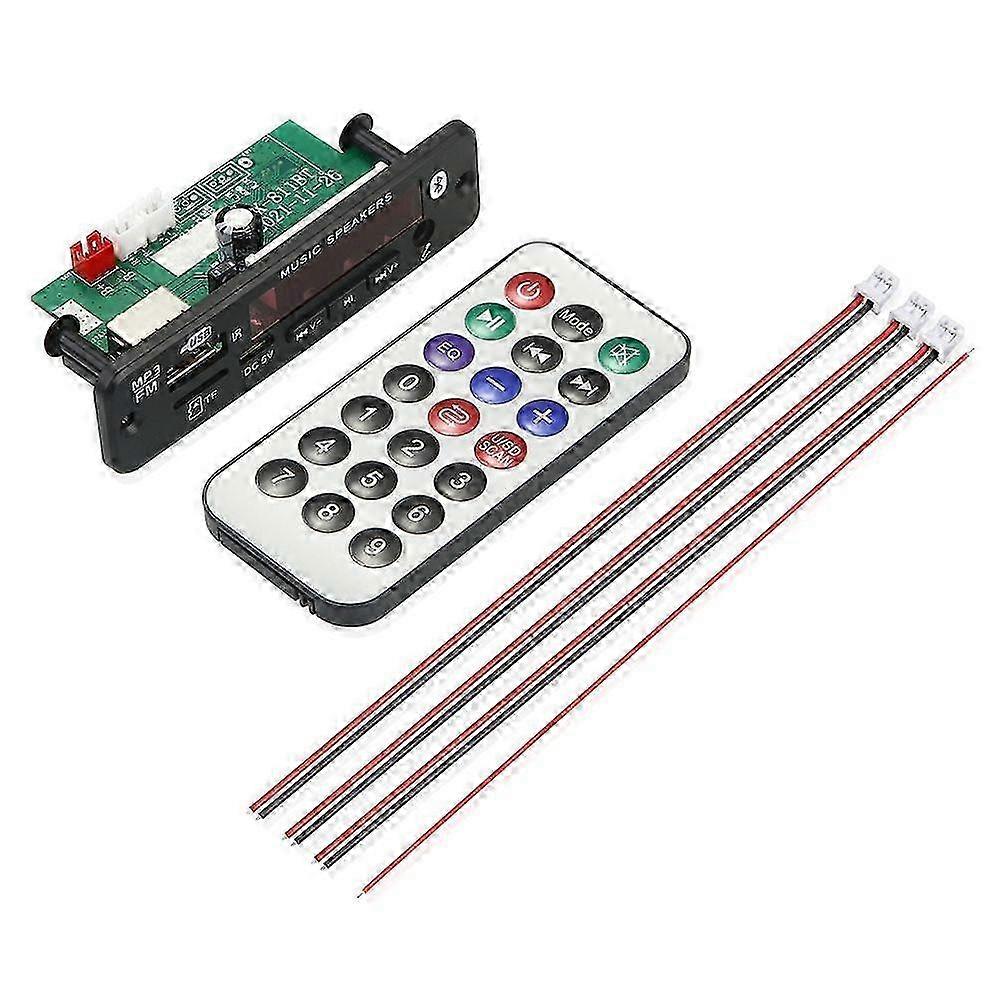Car Audio USB TF FM Radio Module Bluetooth 12V MP3 WMA Decoder Board MP3 Player with Remote Control for Car