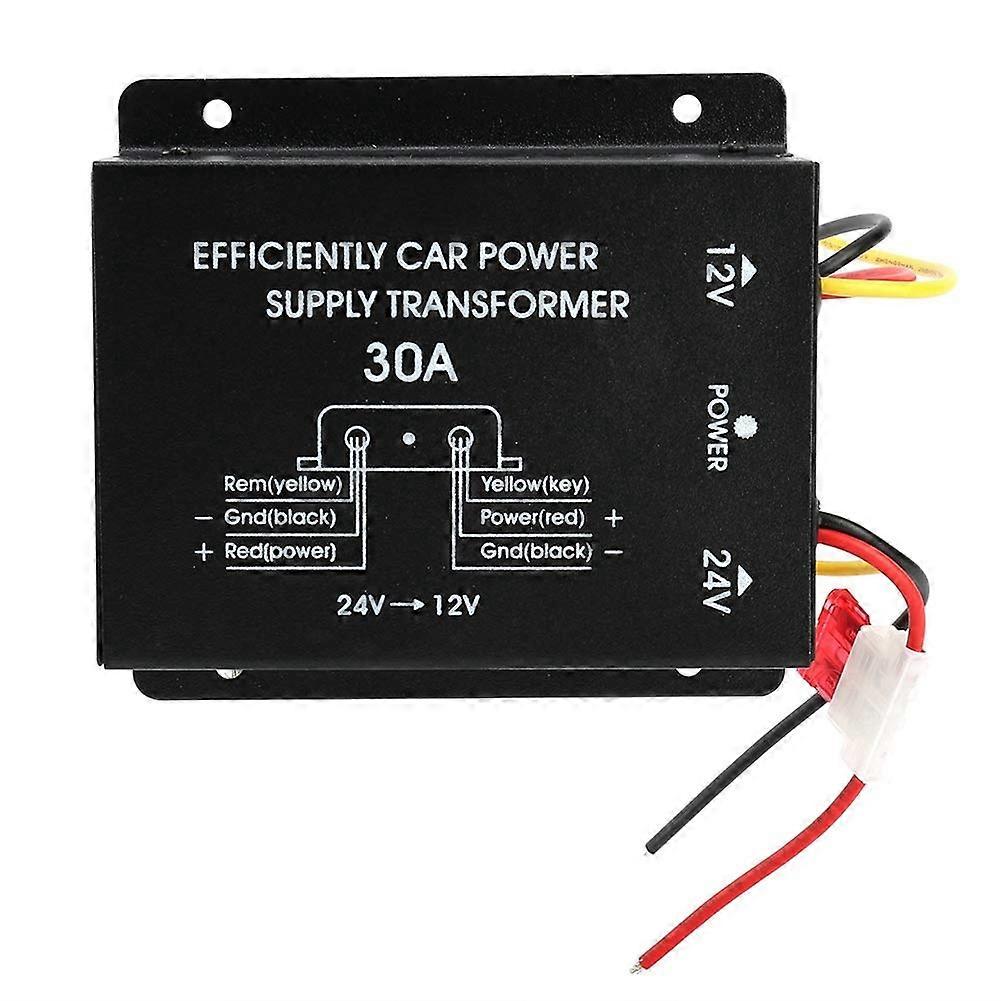 15.0×12.0×5.0 High Strength 30A Car Power Supply Converter Inverter 24V to 12V Stable Performance
