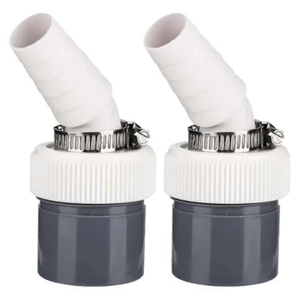 2Pcs Washing Machine Drain Adapter Input Diameter 18-24MM