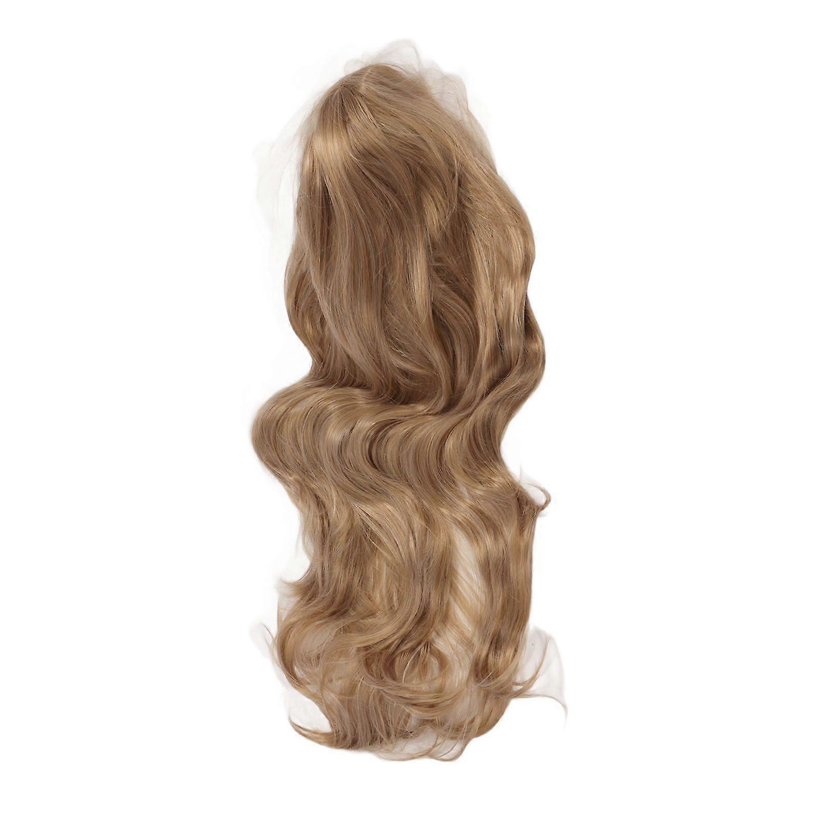 Longue Perruque Blonde Vague Mode Belle Perruque Bouclée Douce Facile À Entretenir pour Femmes Utilisation Quotidienne De La Fête