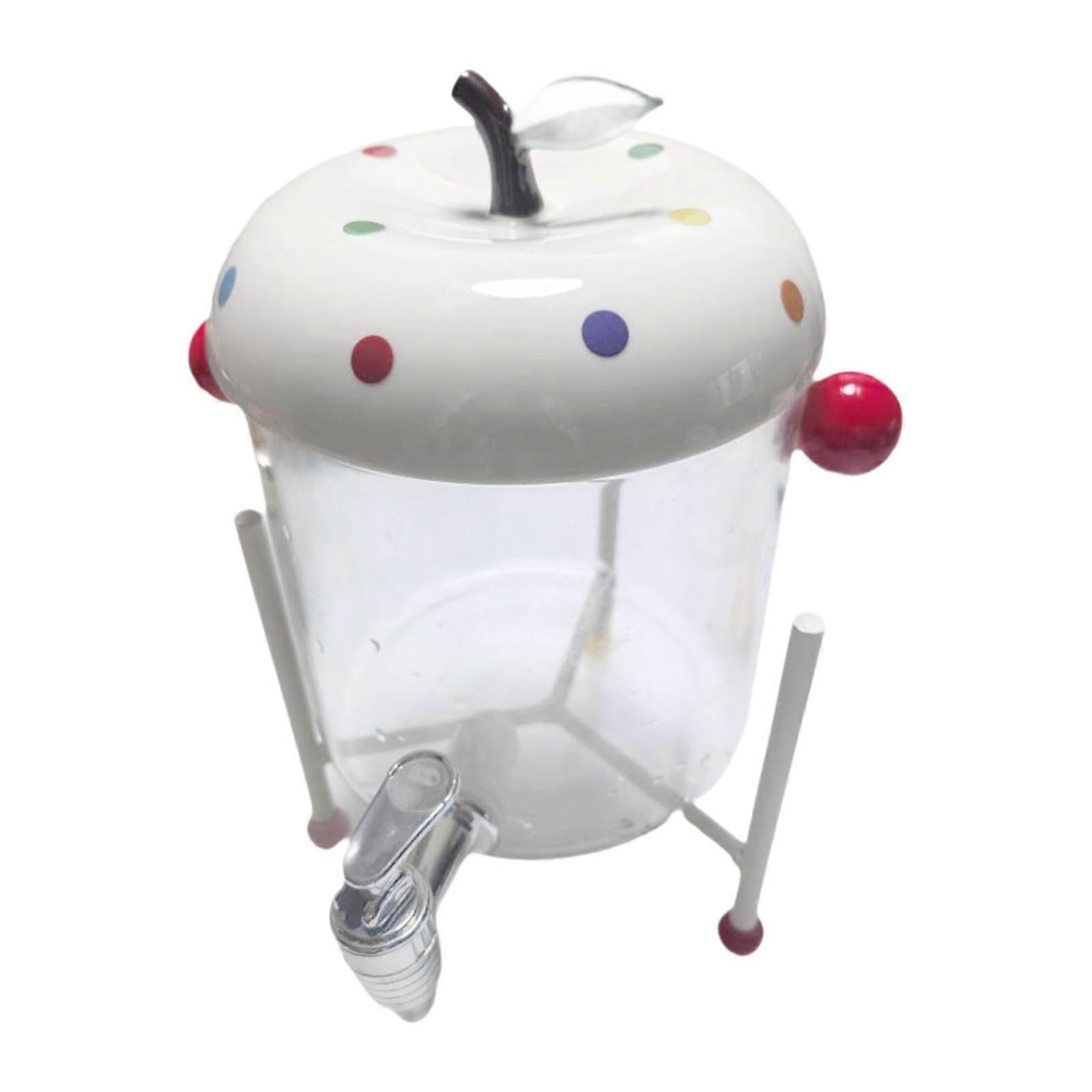 Beverage Container Cold Kettle with Faucet Lemonade Fruit Teapot 2.5L Glass