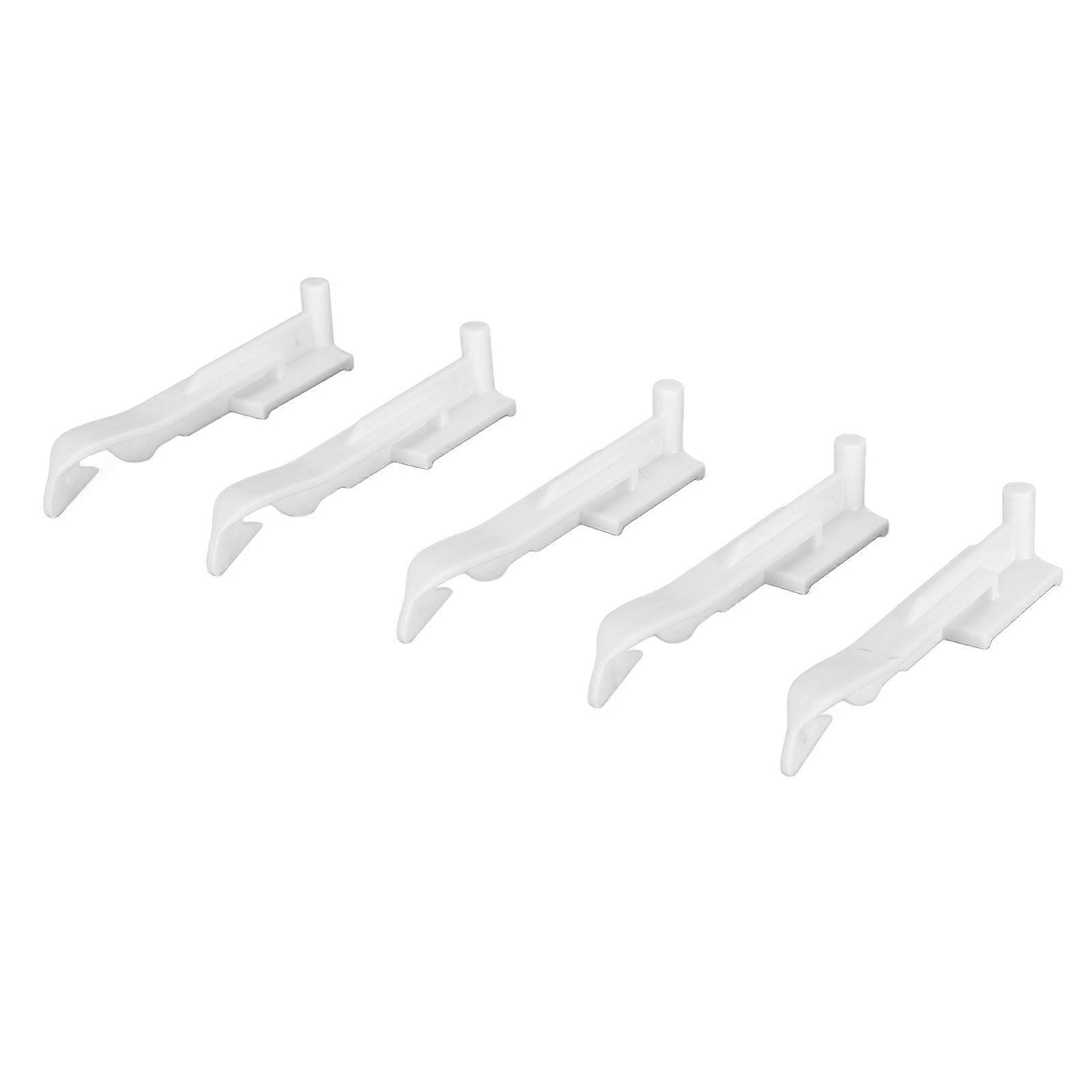 5pcs White Plastic Knitting Machine Needles 6.7x1.8cm Replacement