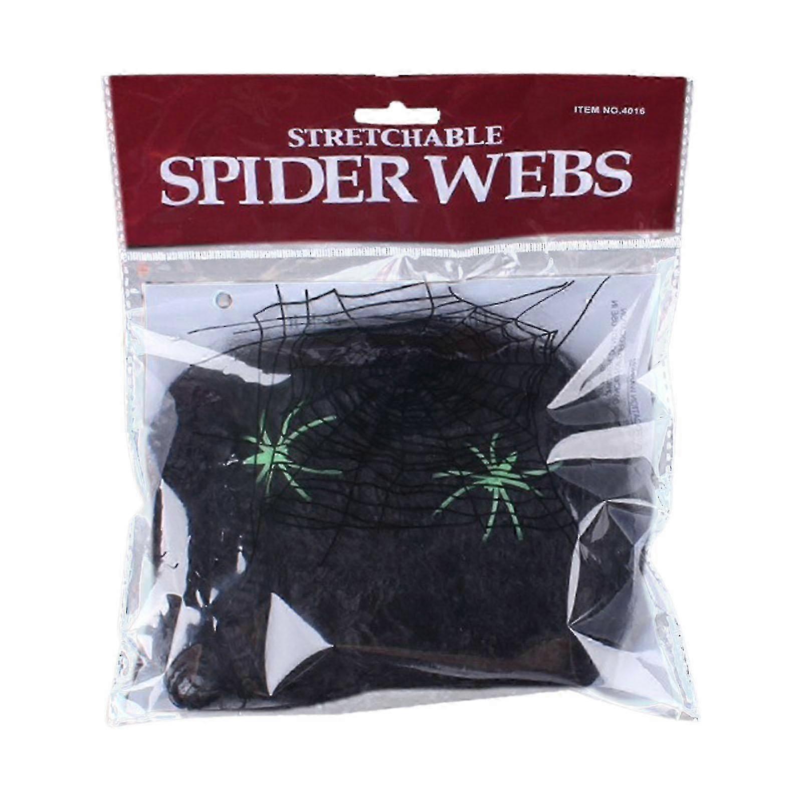 2025 Super Practical Spider Web, Super Stretch Cobwebs, Halloween Spider Webs - 100 grams 100 spiders
