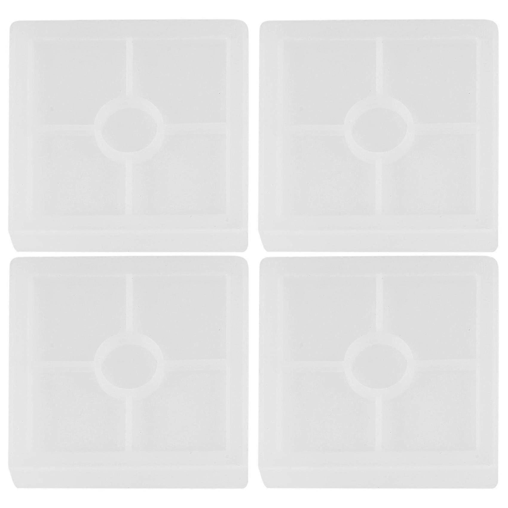 Silicone Coaster Molds Silicone Resin Mold, Clear Epoxy Molds For Casting With Resin, Concrete, Cem
