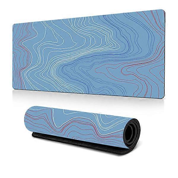 Office Keyboard Desk Mat Non-slip Gaming Mouse Pad blue (30X70X0.3CM)