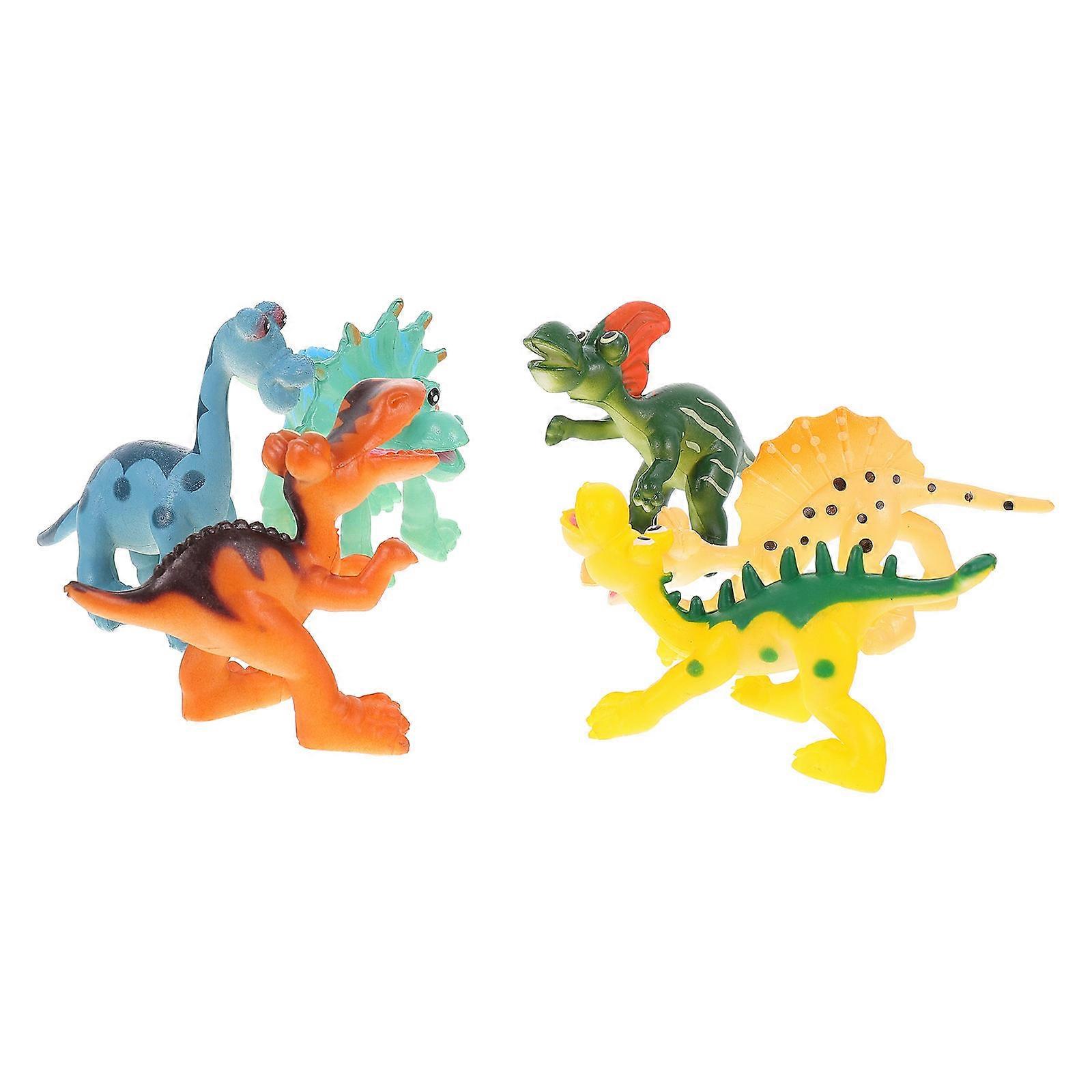 Simulation Dinosaur Toys Dinosaur Models for Decoration Use 6Pcs Kids Plaything