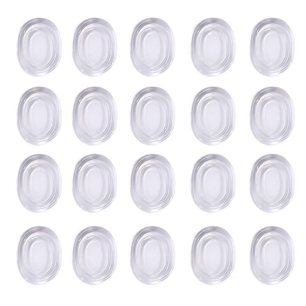 20pcs Transparent Silicone Drum Mute Pads for Snare Drum Kit Sound Dampening Gel Pad Set