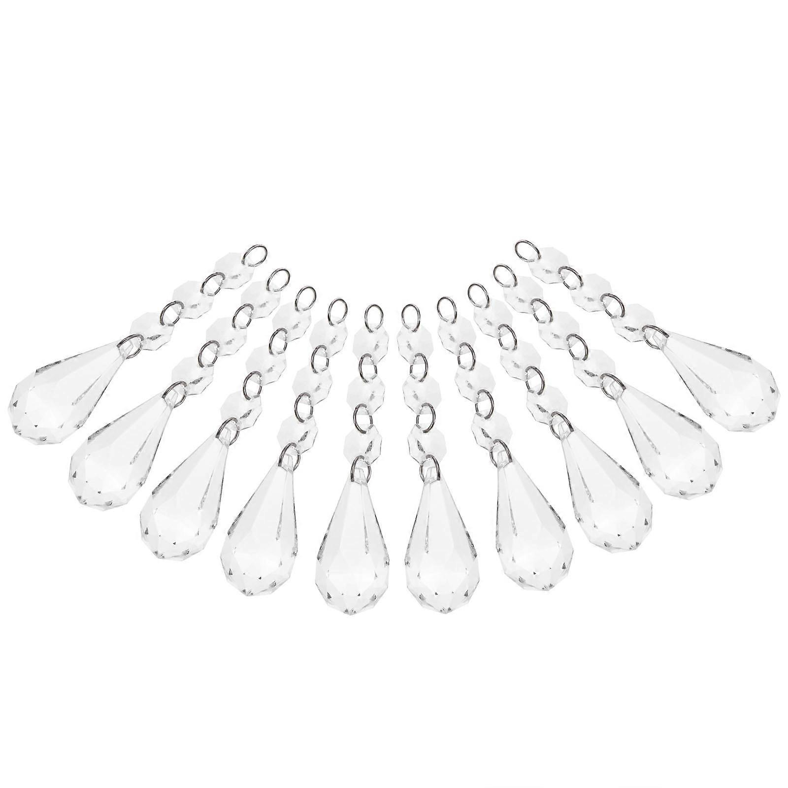 20pcs Hanging Crystals Beads Door Curtains DIY Craft Jewelry Pendant