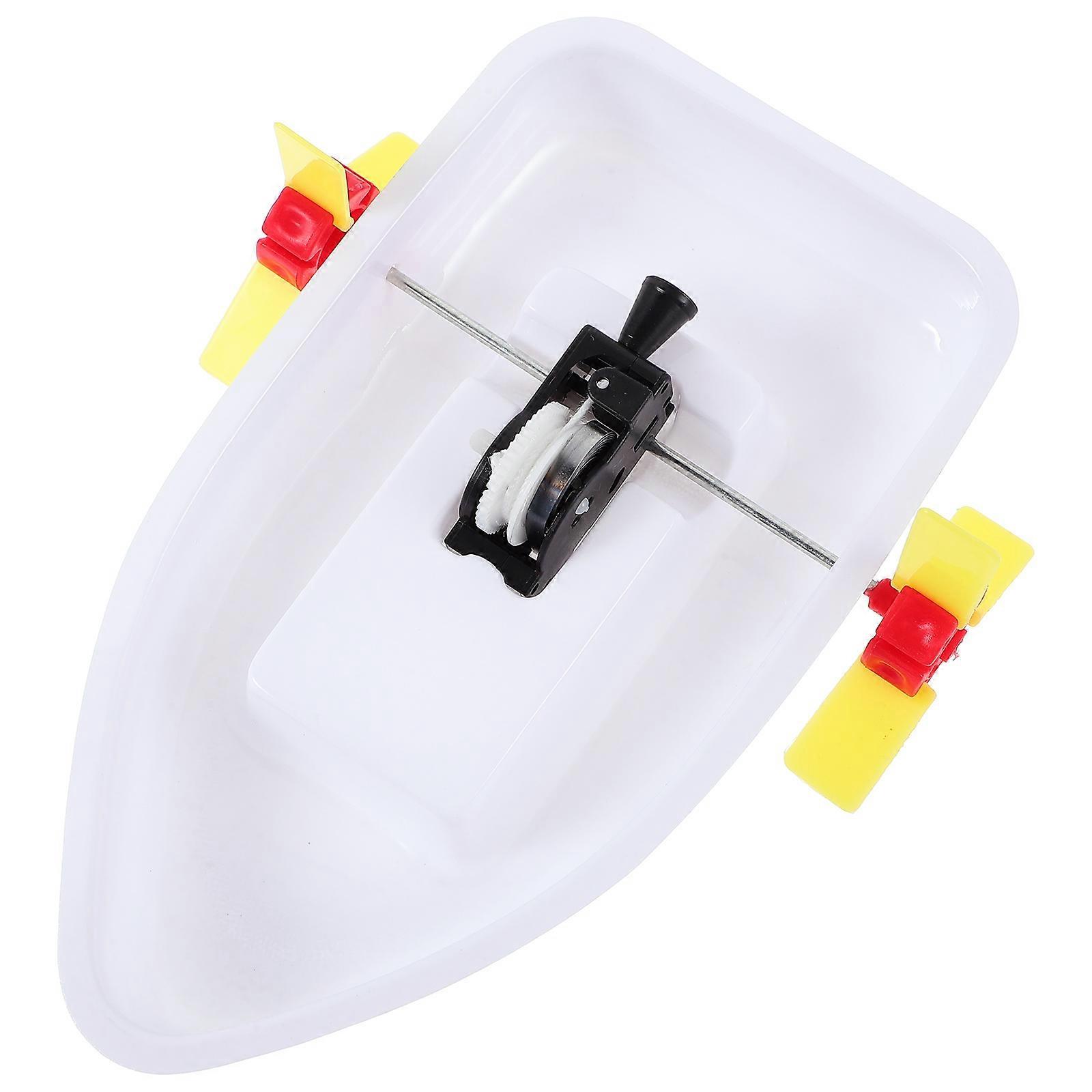 Diy Boat Model Assembly Toy in Creative Sailboat Shape for Decoration Use White ABS 1 Piece
