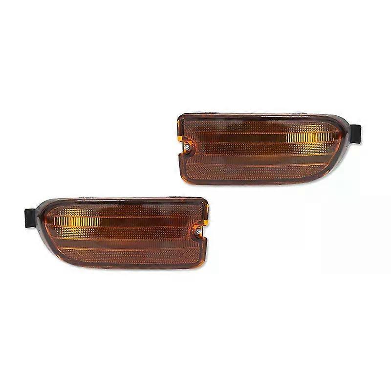 For 1999 2000 2001 Subaru Impreza Amber / Smoked / Clear Lens Car Front Bumper Turn Signal Light Cover Shells Kit No Bulb/Socket