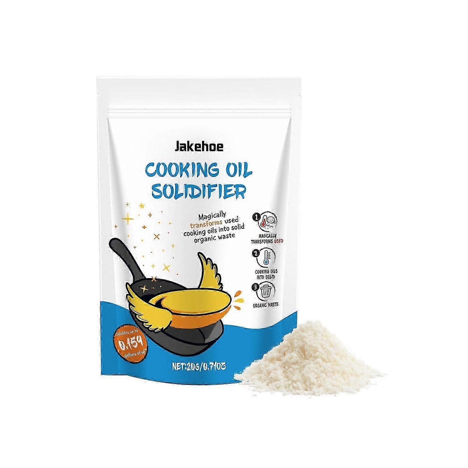 Cooking Oil Solidifier, Frying Waste Cooking Oil Solidifying Powder, 100% Plant-Based Cooking Oil Removal, Natural Oils Solidifies