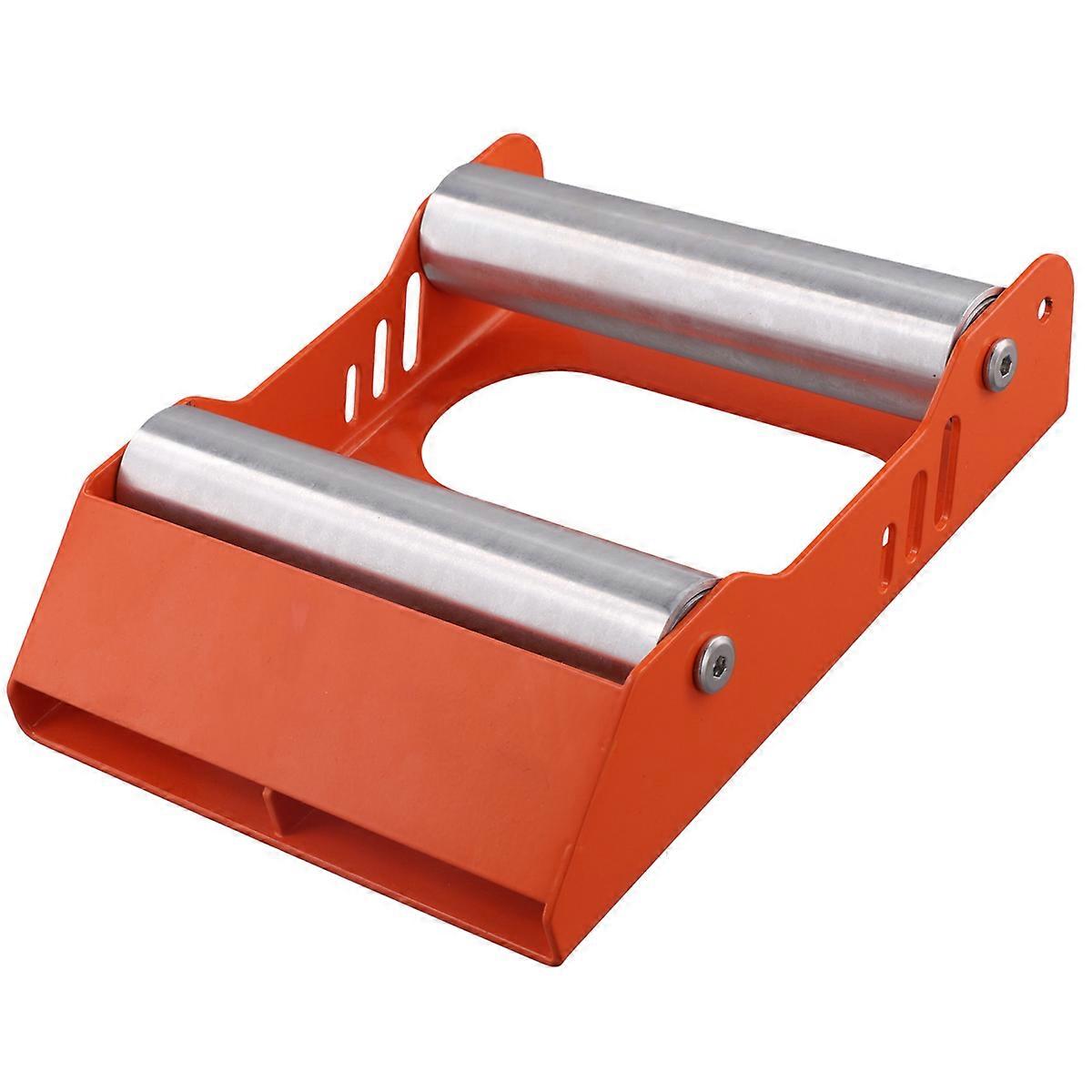 Motorcycle Chain Clean Roller Ramp Lift Tire Cleaning Stand Orange