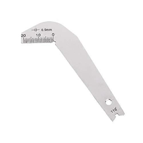 Stainless Steel 118 Degree Twist Drill Bits Angle Gauge Center Grinding Tool Corner Front Edge Measuring Tool