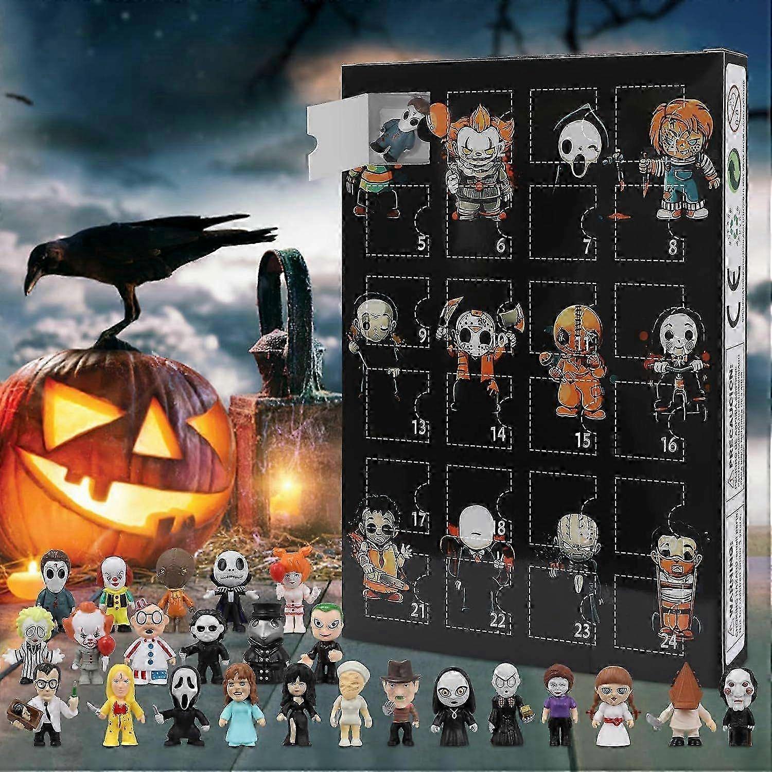 2025 Halloween Advent Calendar for Kids and Adults with 24 Classic Doll