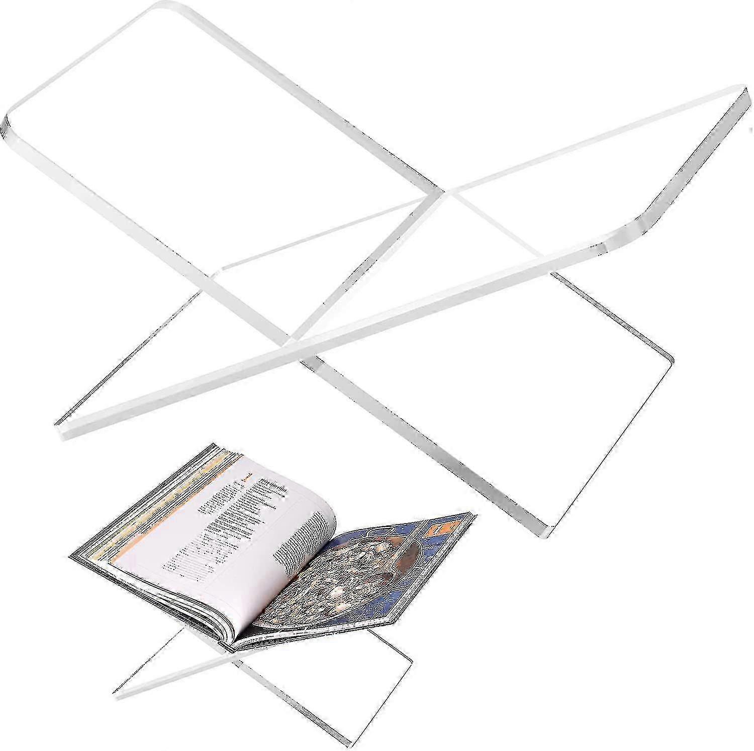 Clear Acrylic Book Holder Large Sturdy Display Stand for Reading Art Books