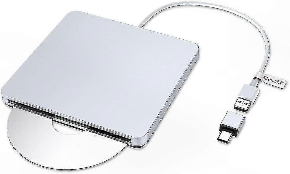 USB Type-C Portable Ultra Slim External DVD/CD Drive Optical Burner for CD/DVD_RW