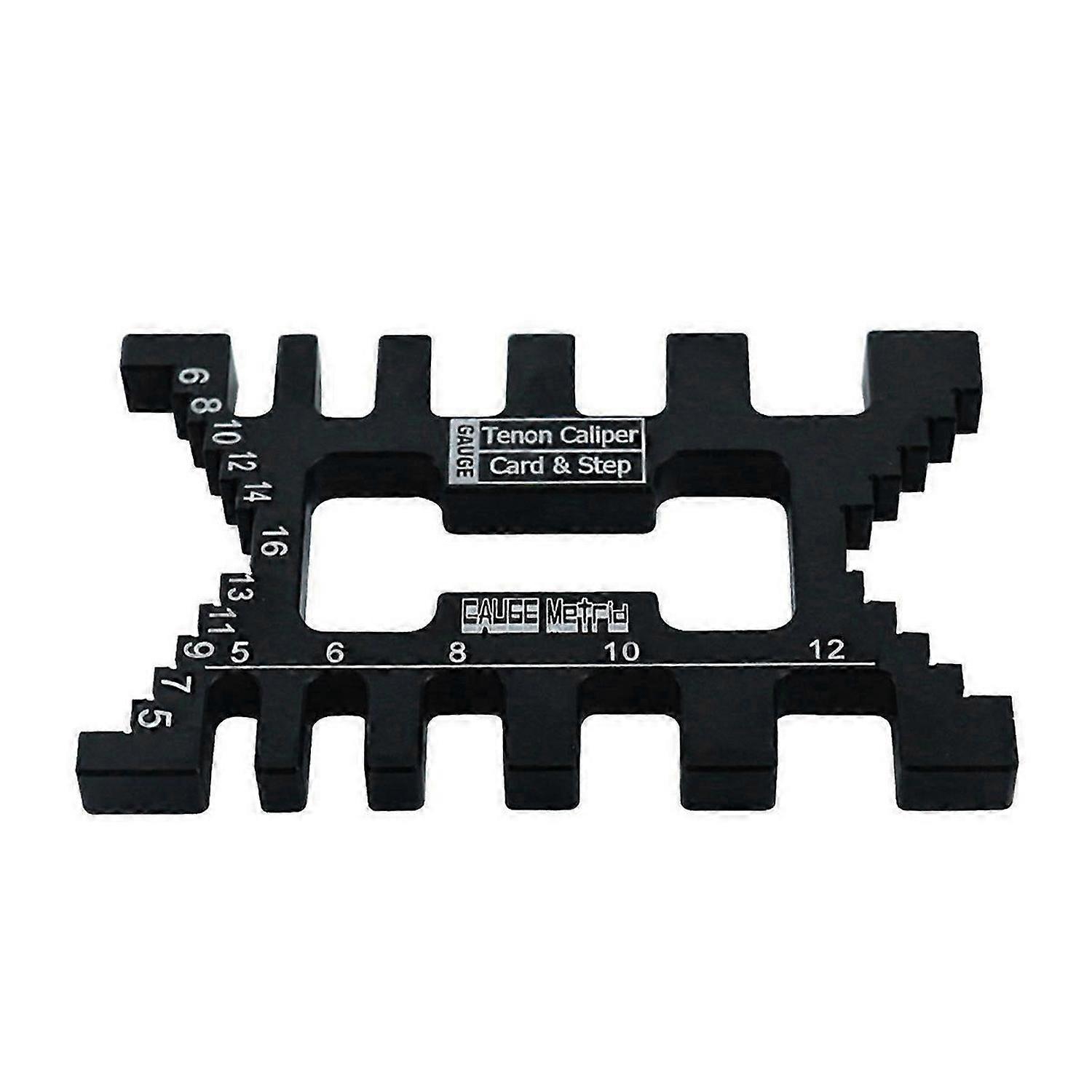 Aluminum Dovetail Jig Precision Tenon Gaps Gauge Woodworking Black