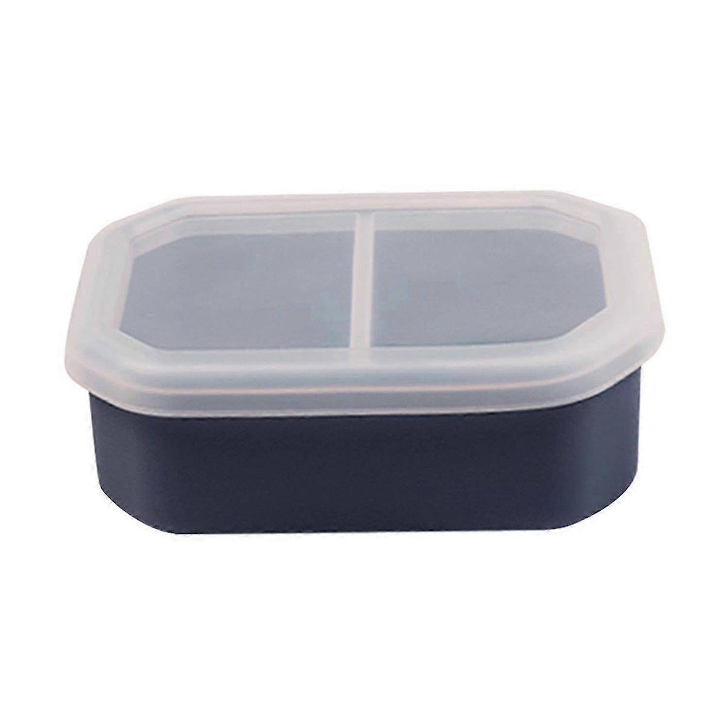 Silicone Lunch Box Portable Lunch Box with Lid Microwave Lunch Box Convenient Meal Preparation Conta