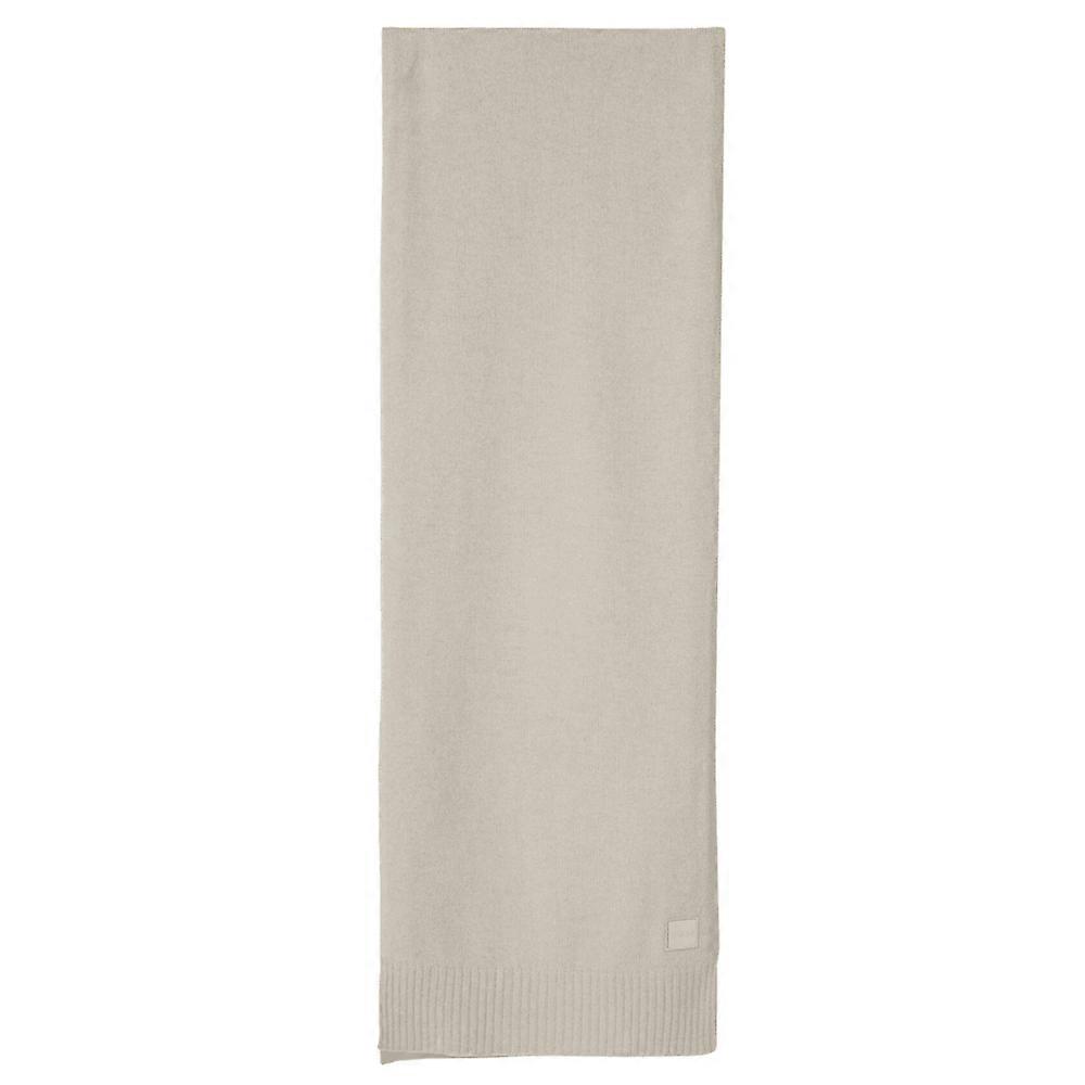 Men's Hugo Boss Akalo_r Patch Logo Beige Scarf