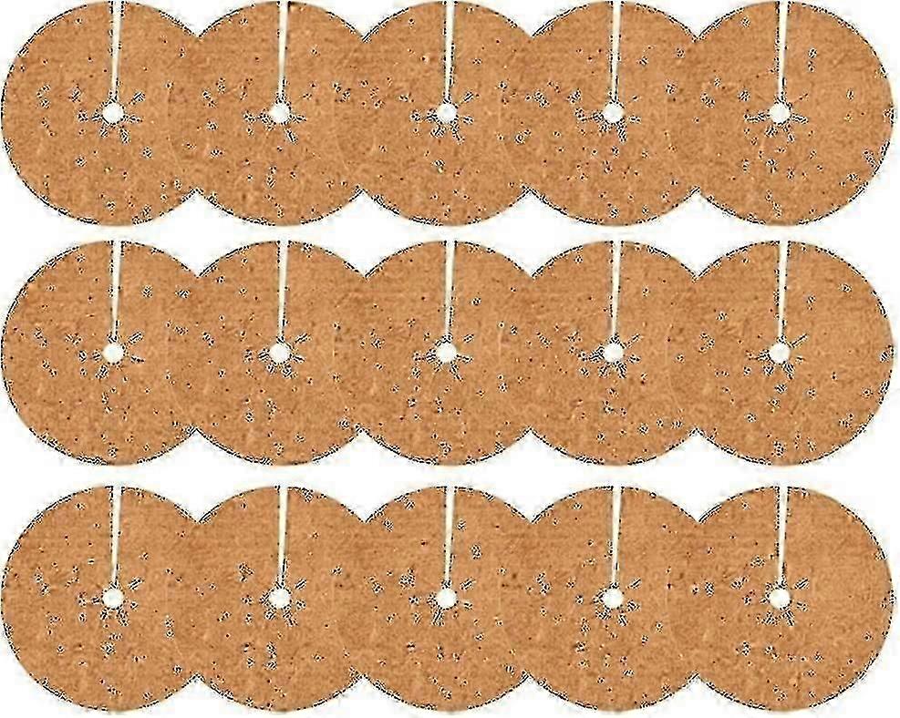 15pcs Round Hole In The Middle Of Coconut Palm Silk Flat Mat Tightly Grass Mat Flower Pot Mat 30x30cm