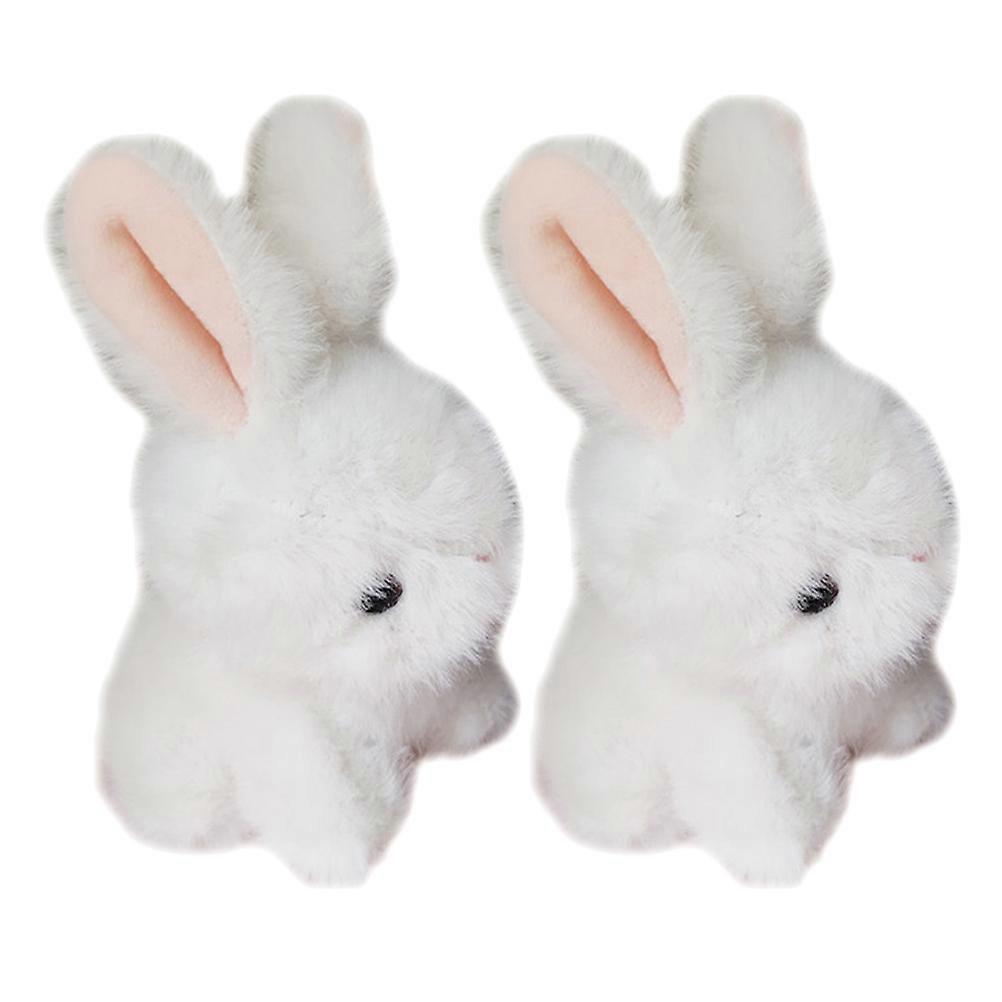 Stuffed Rabbit Bunny Plush Toys for Kids 6Pcs Small Pendant Charms