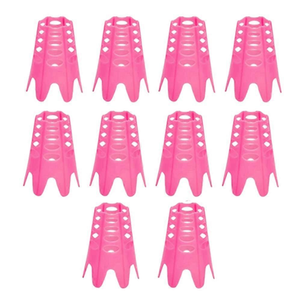 Golf Mat Tees 10Pcs Pink Size L For Driving Range Practice, Golf Simulator Tees, Home Golf Training