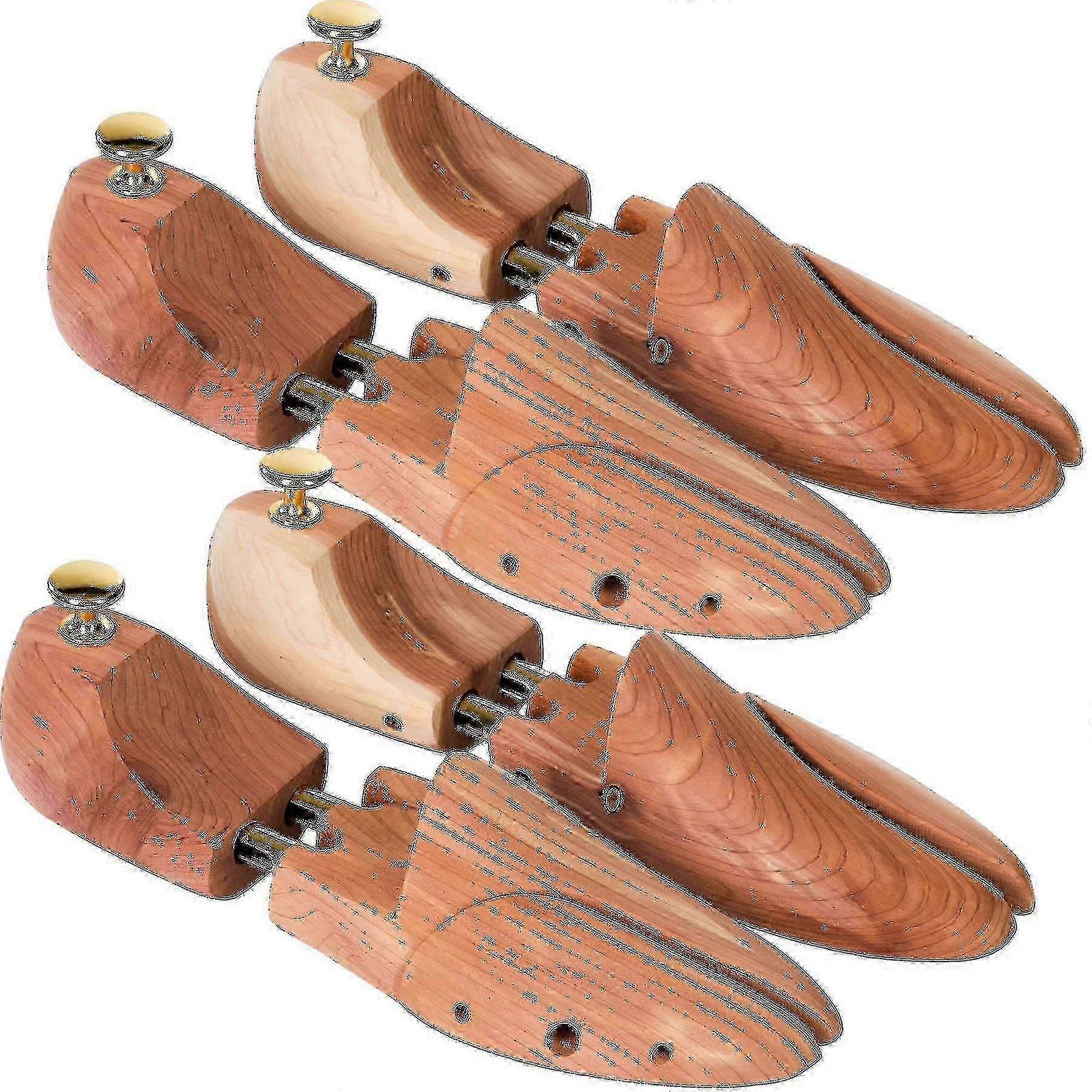 Luxurious Cedar Wood Shoe Tree (1 Pair), Size 44-45, Brown