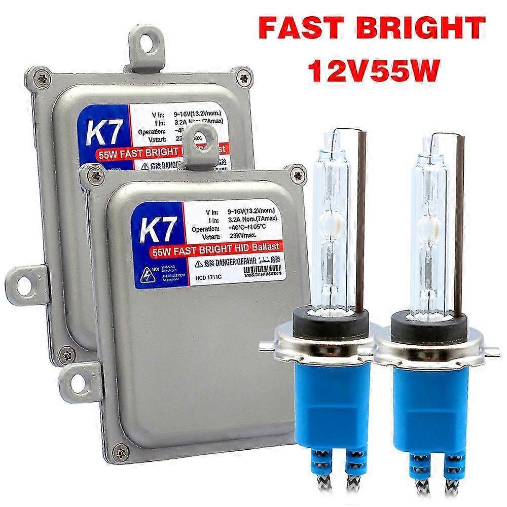 AC 12V Car Xenon light 55W Quick Start Slim Ballast HID Conversion Head Kit H4 H1 H7 H11 9005 HB3 9006 HB4 D2H 9012 5500K