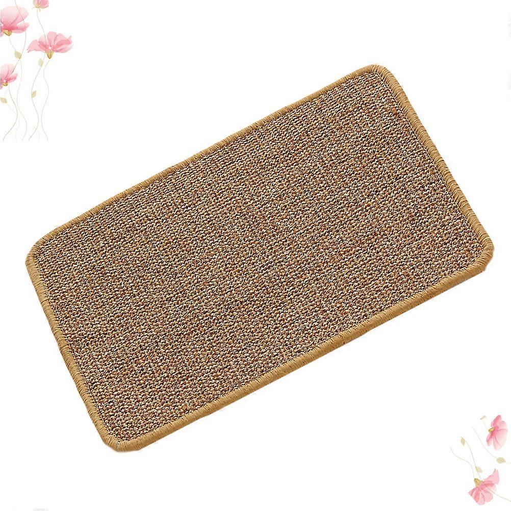 Cat Sisal Mat Durable Claw Grinding Mat for Pets 2Pcs Light Brown