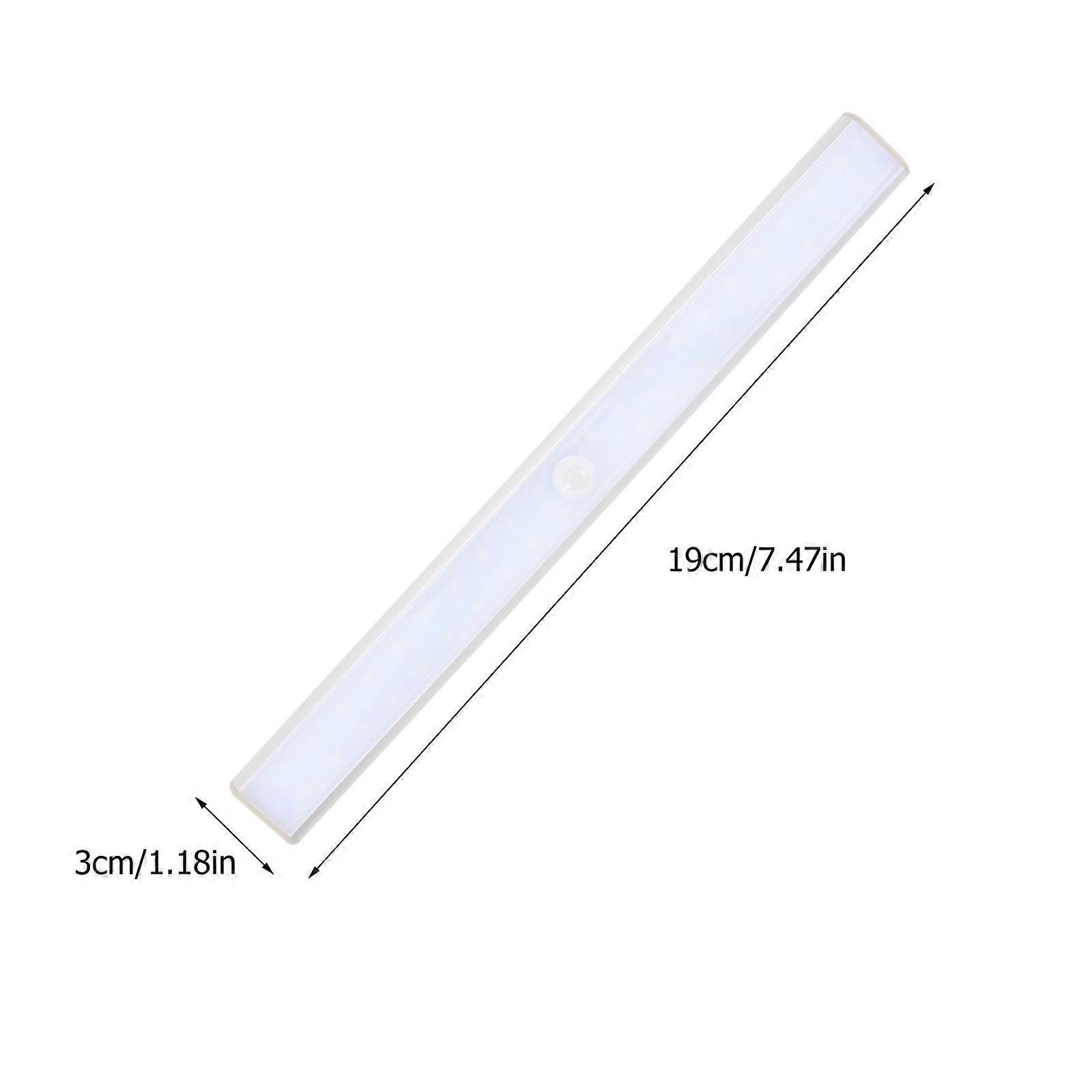 Cabinet Light Motion Sensor LED White USB Rechargeable Lights 2Pcs