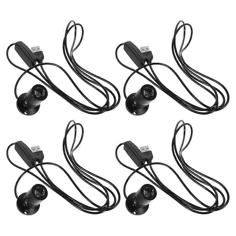 USB Powered Small Spotlight for Display Case Lighting 16Pcs Black