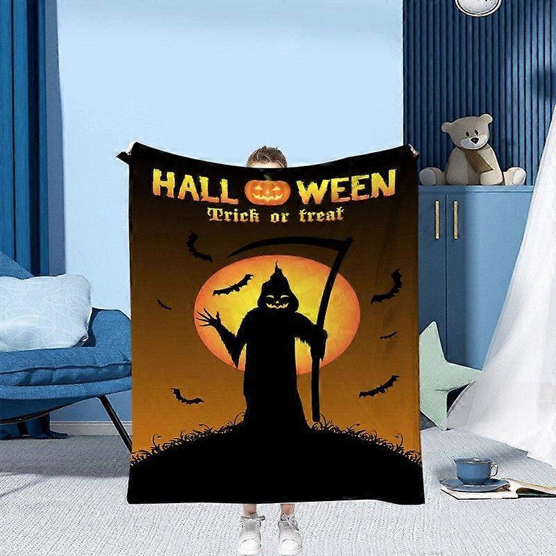 3D Halloween Wzór Drukowana seria Koc do spania Sofa Prześcieradło Koc
