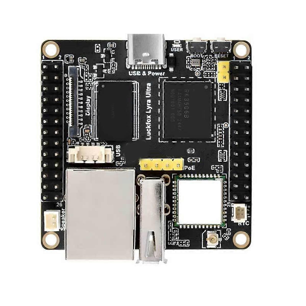 Ultra B OnBoard EMMC-8GB Mic WiFi6 /PoE RV1106G2 with Audio and Display Port with WIFI No POE