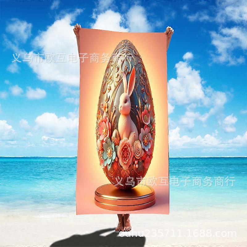 Easter Day holiday symbols Easter eggs and Easter bunny