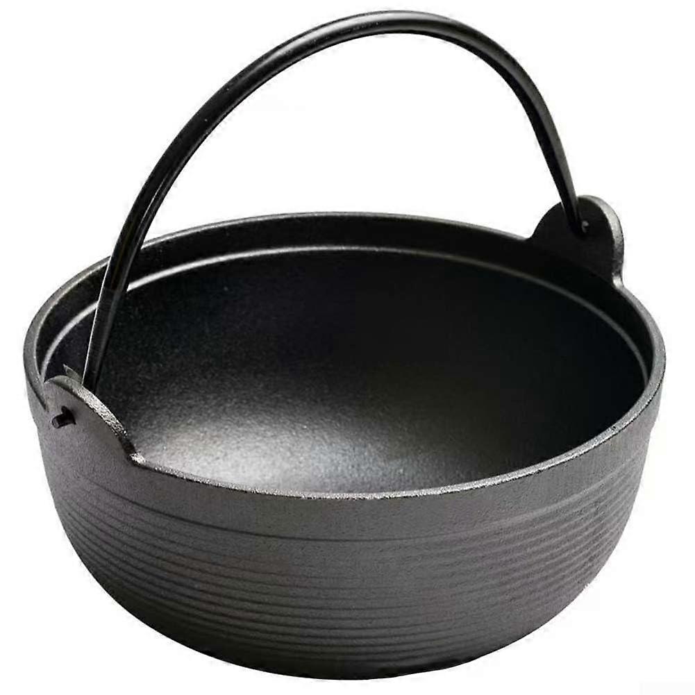 Pig Iron Stew Pot For All Cooking Methods 25cm Nonstick Interior Healthy Meals Single Pot