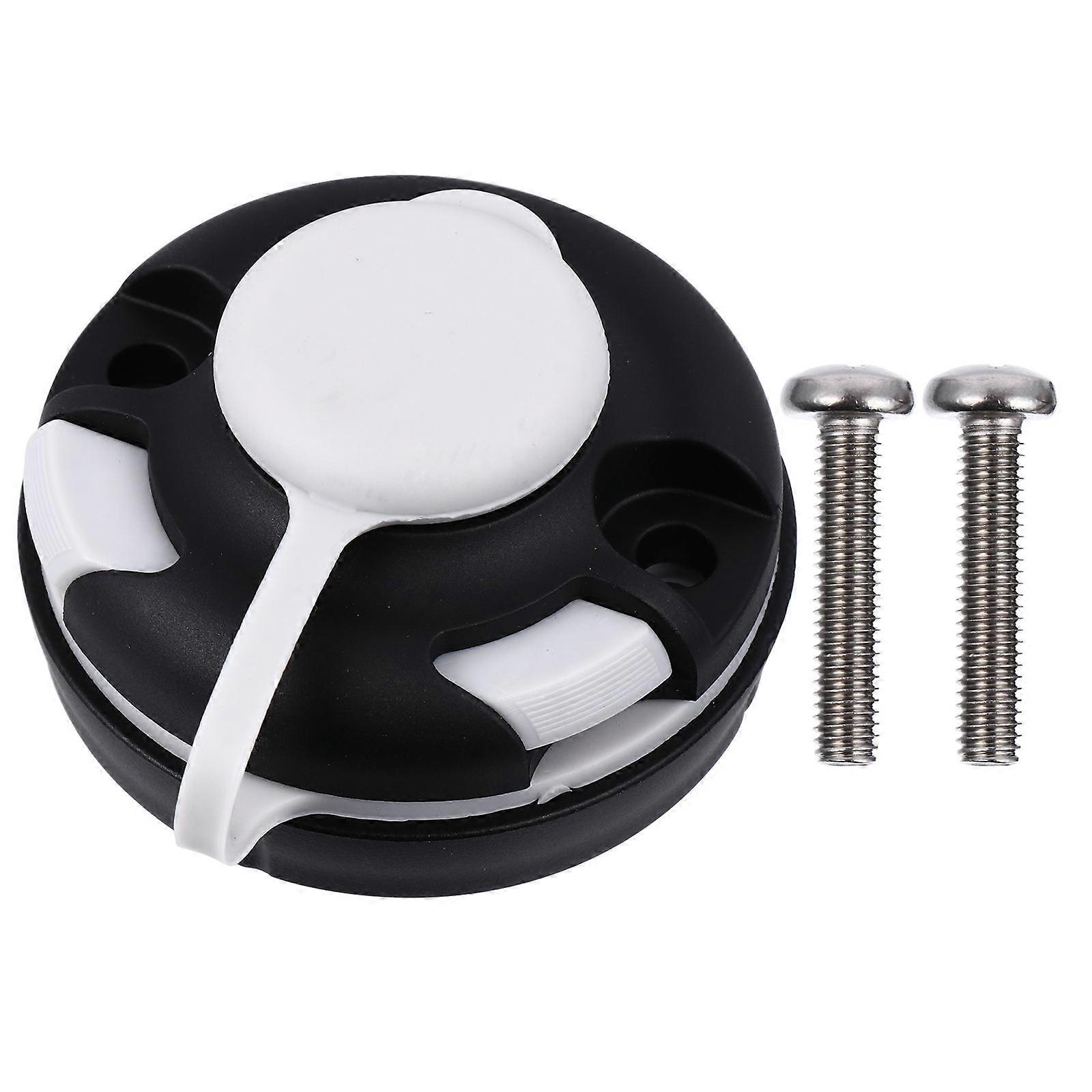Round Mount Base for Kayak Use with Rod Holder Function 1Set Black