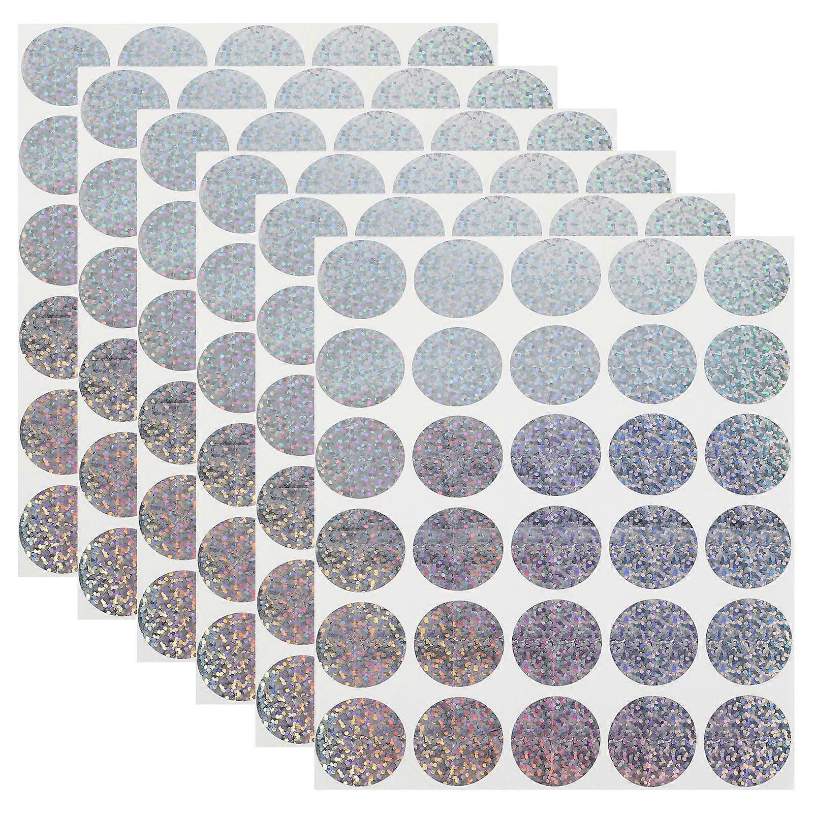 Scratch Off Stickers Paper for DIY Crafting 50 Sheets