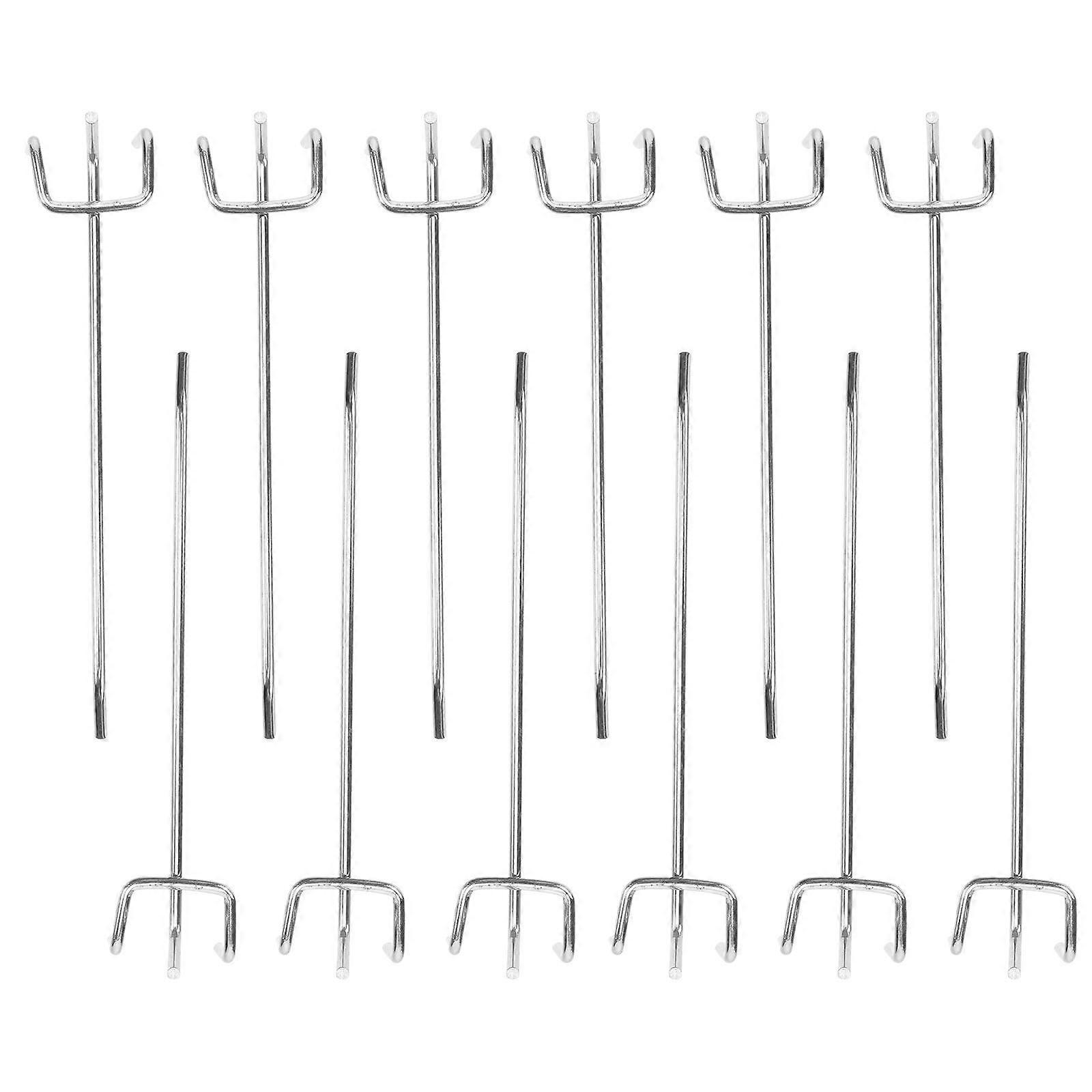 50Pcs Shelf Hook Supermarket Shelves Three Foot Hook Hole Board Hook Three Fork Triangular Hole Board Hook