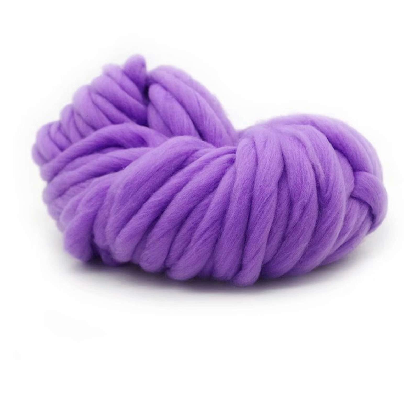 Super Thick Handwoven Pet Nest Blanket ArmKnit Yarn, Color Shallow Snow, Large Size