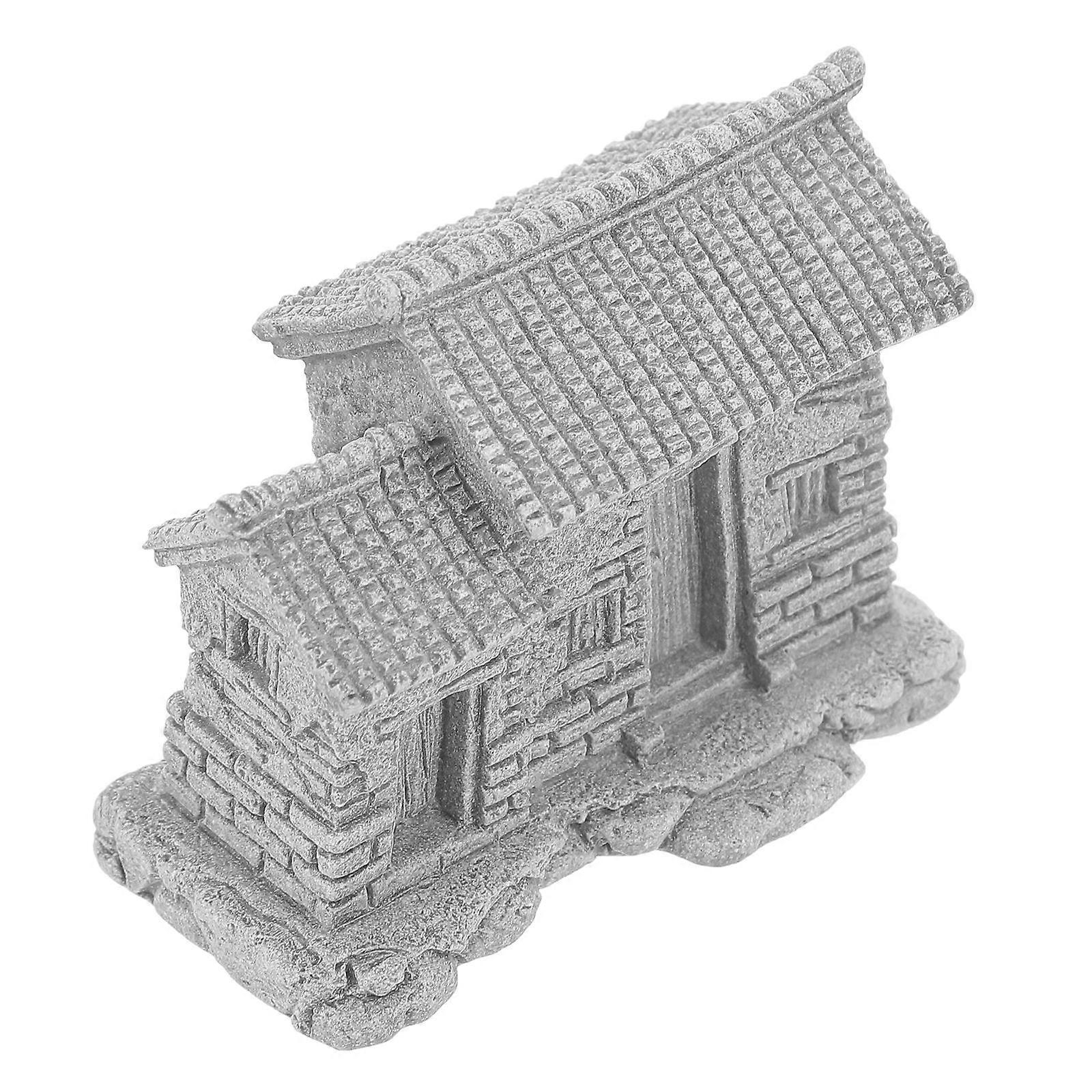 Tiny Terrace Flower House Model Ideal For Desk Decor And Yard Decor Featuring Rustic Style With 1Pcs