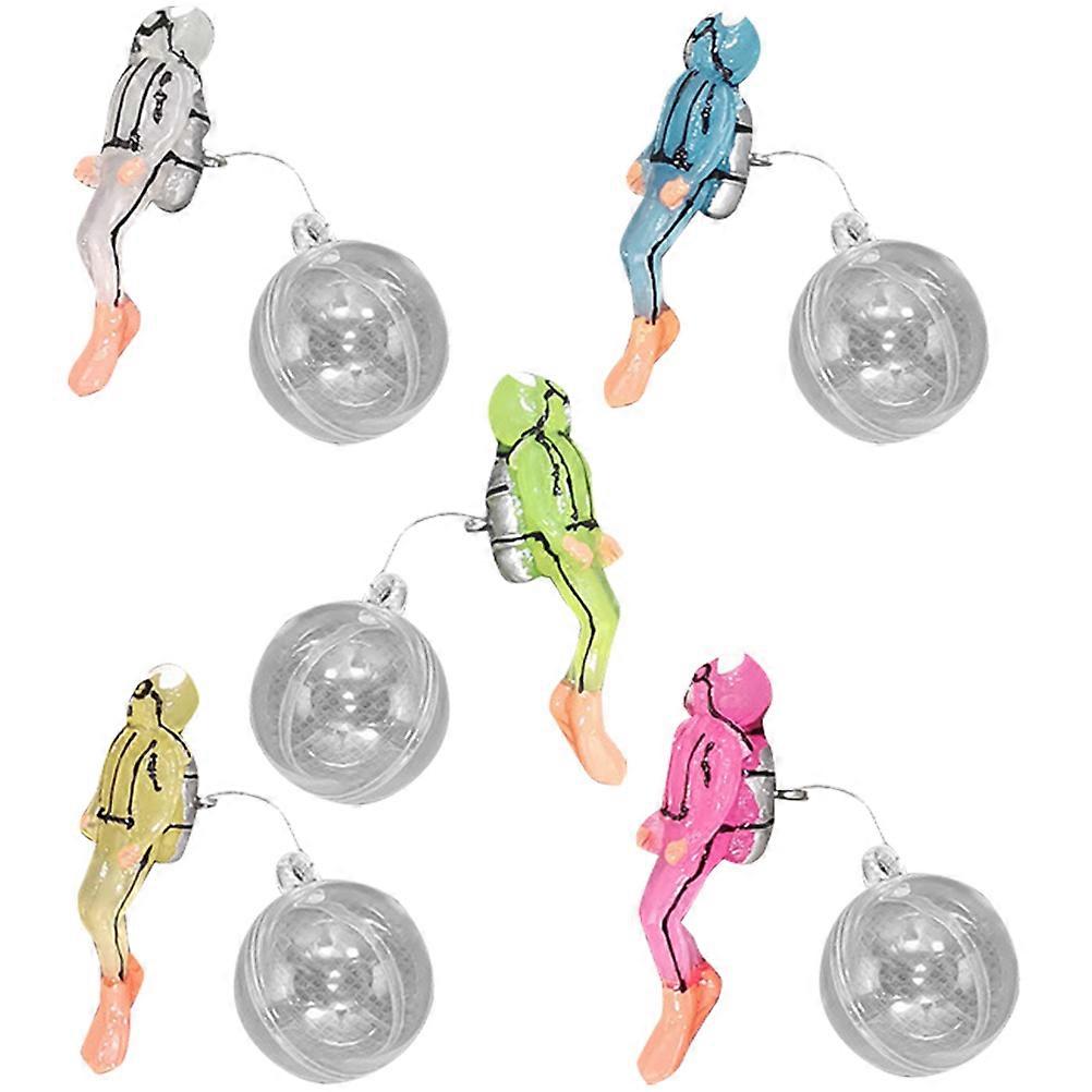 Floating Design Fish Tank Diver Simulation Decor 6.5X2X1.8CM Fish Lovers 25 Sets