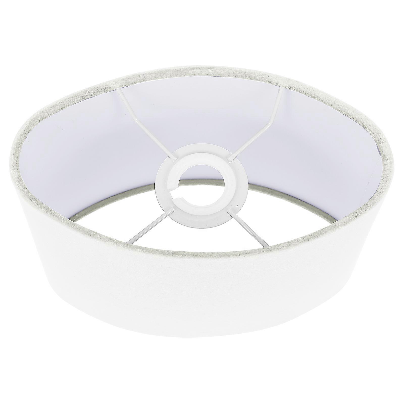 Table Lamp Oval Cloth Lampshade for Decorative Cover 1Pcs White
