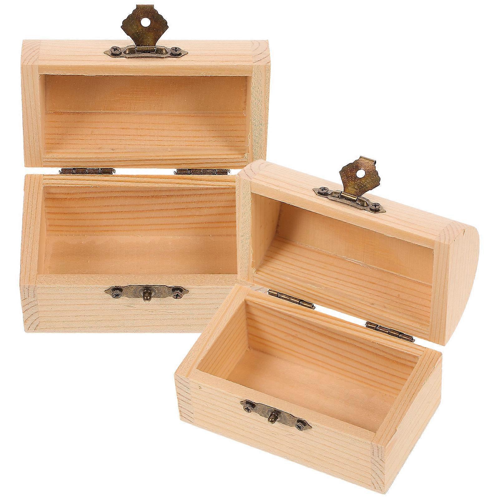 Wooden Storage Box for Storage Set of 12 Solid Arc