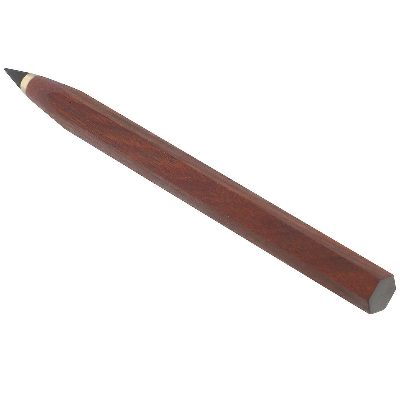 Eternal Pencil Practical Inkless Writing Stress Relief Journal Writing Brown Simple Design 1 Set