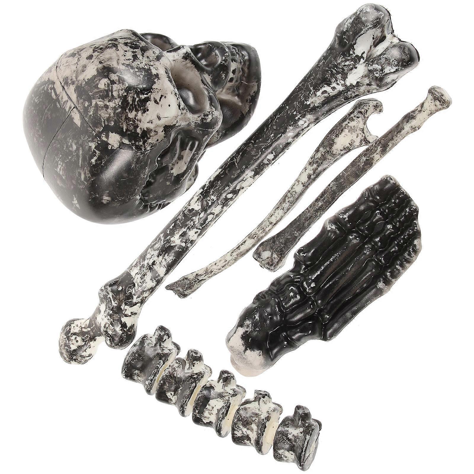 Horrible Skull Fake Bones 12 Pcs Suitable For Halloween Party Decoration And Cosplay Atmospheric Feature
