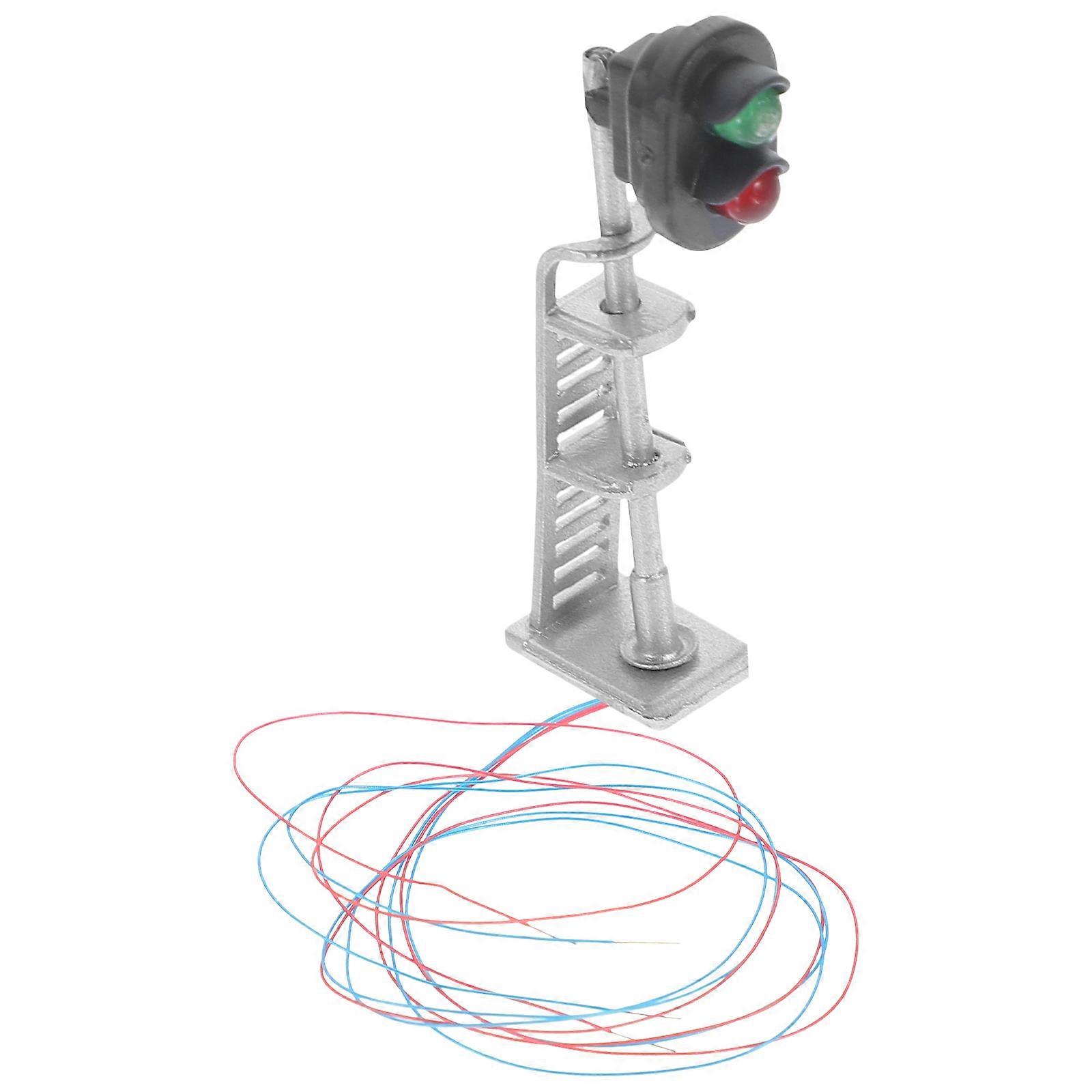 Railroad Signal Light Model Mini Signal Lamp for Decoration 5Pcs Sand Table