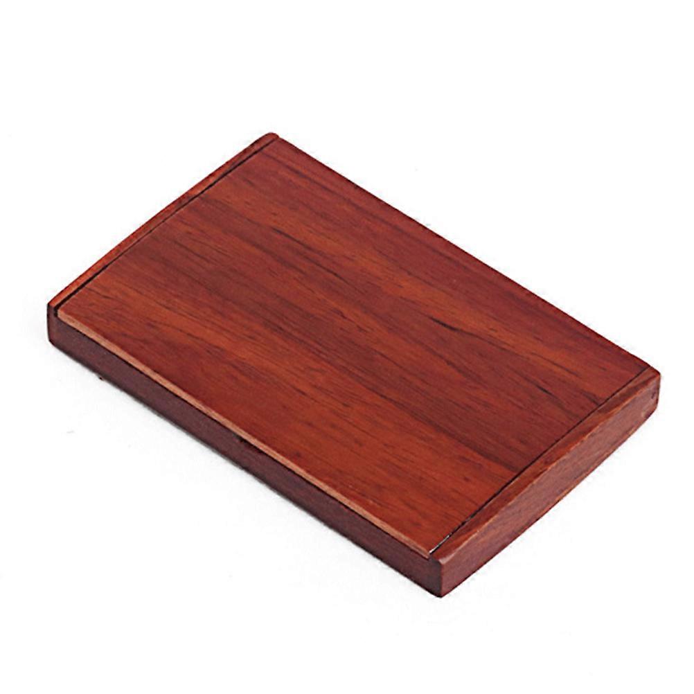 Name Card Display Stands Wooden Table Number Holder Organizer For Office Use Brown Design 1Set