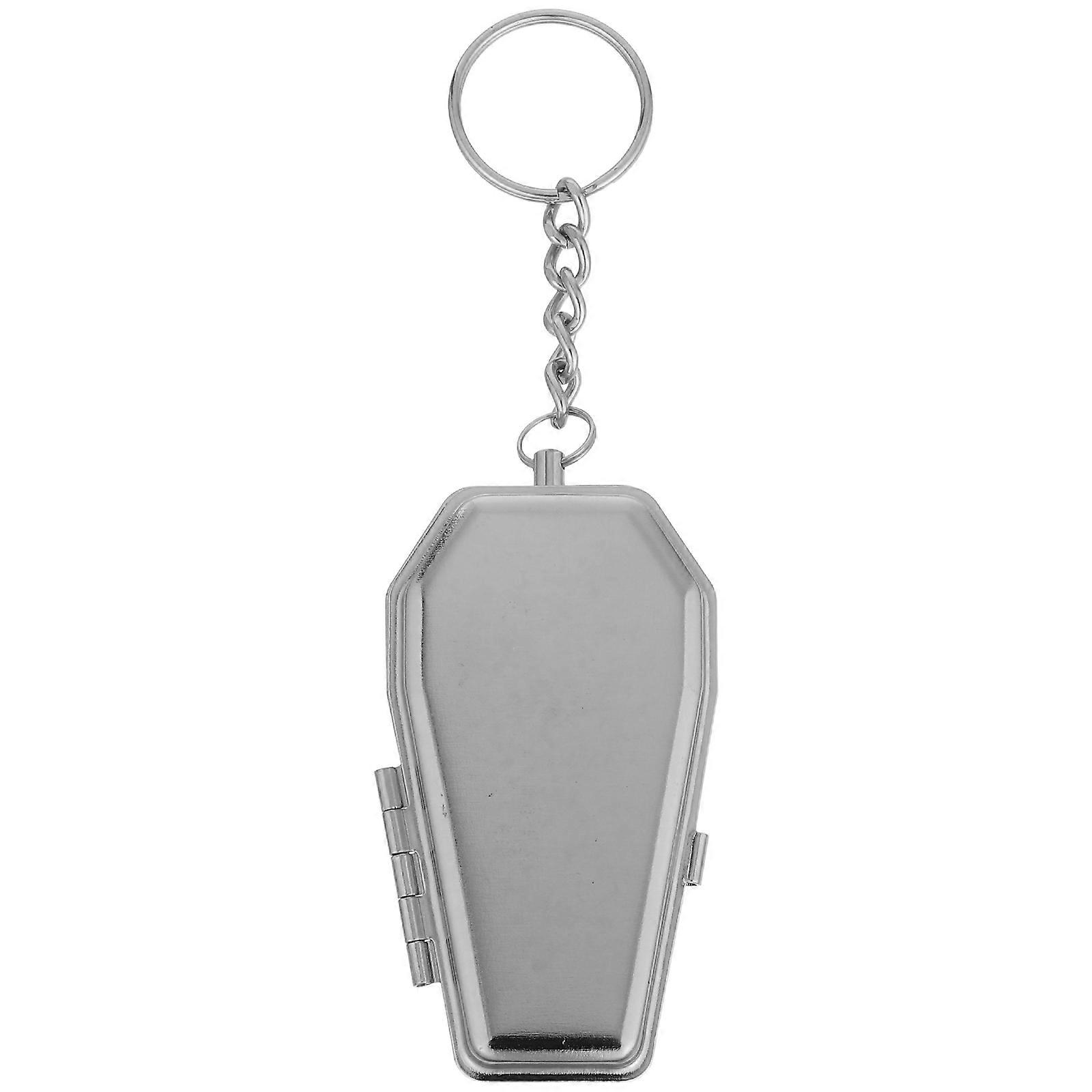 Coffin Shaped Keychain Portable Metal Ashtray for 5Pcs Pack