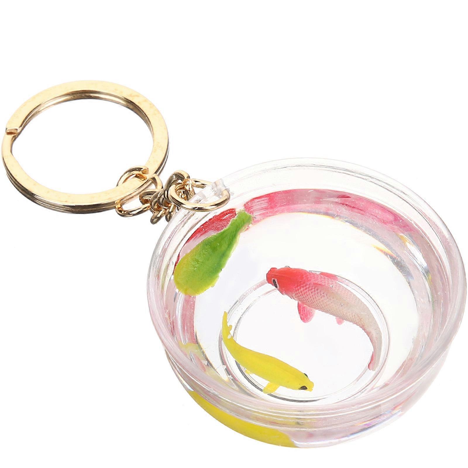 Goldfish Keychain Unique Key Ring for Backpack Bag Hanging Decoration 5Pcs