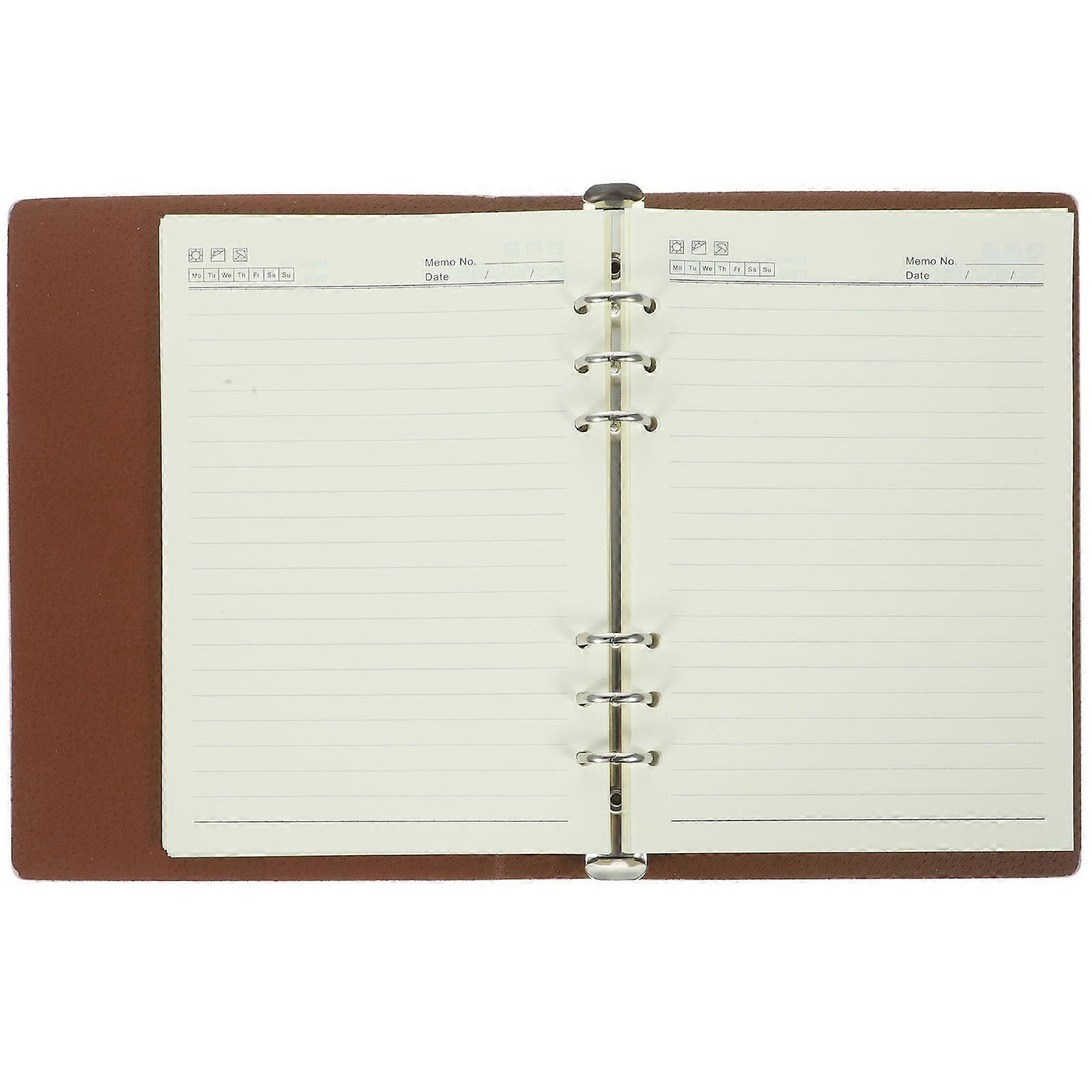 Binder Notebook for Organizing 2Pcs Pink Portable Office Daily Planner